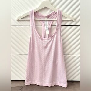 Lululemon Swiftly Pointelle Pink Racerback Tank